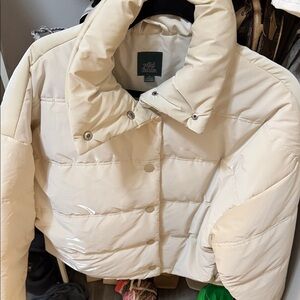 Wild Fable Off-White Puffer Jacket